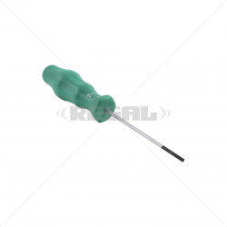 Screwdriver - Flat 2.5 x 75mm Wera - Carded