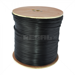 RG59 + Power - Black / 500m