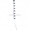 Fence Pole - 8Line Square Tube Jurassic Galvanised Angled BB