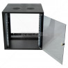 12U Swingframe Wallbox - 600mm Deep Incl Fan and 5-Way 3m Power Lead