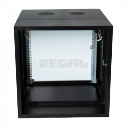 12U Swingframe Wallbox - 600mm Deep Incl Fan and 5-Way 3m Power Lead