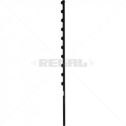 Fence Pole - 10Line Square Tube Straight Black