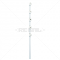 Nemtek Fence Pole - 5Line Flat Bar White