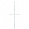 Nemtek Fence Pole - 5Line Flat Bar White