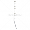 Nemtek Fence Pole  8Line SQ Tube Jurassic Galv Angled PC Slotted WB