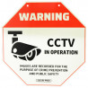 Securi-Prod CCTV Sign Luminous Large 305 x 305mm