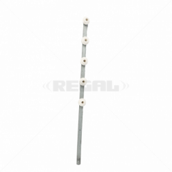 Nemtek Fence Pole - 5Line Flat Bar Galvanised WB