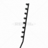 Nemtek Fence Pole-8Line SQT Juras Galv P/Coat Angled B/B