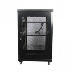 Cabinet 18U Floor Standing 600x800mm incl 4 Fans 3 Shelves
