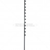 Fence Pole - 12Line Square Tube Straight Black