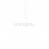 Fence Pole - 8Line Square Tube Angled White