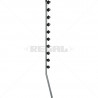 Fence Pole - 10Line Square Tube Jurassic Galvanised Angled BB