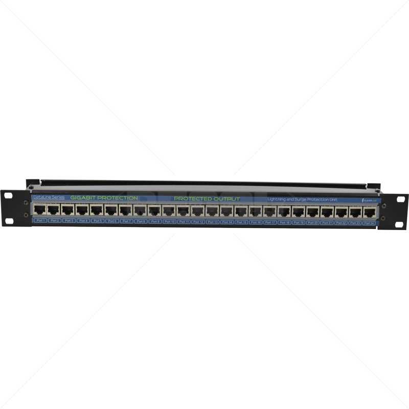 24 Channel Network Gigabit Surge Protector 10/100/1000Mbps 24 Channel Network Gigabit Surge Protector 10/100/1000Mbps
