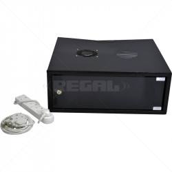 4U 500mm Solid Wall Box incl Fans and Power