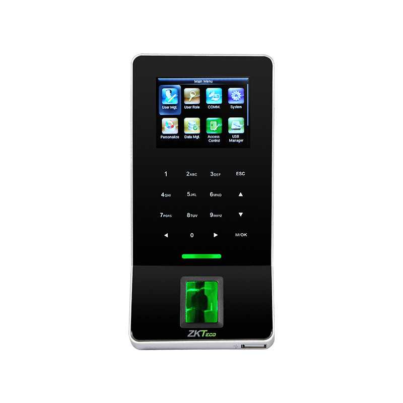 ZKTeco F22 Fingerprint Keypad Reader - SilkID - WiFi - Black ZKTeco F22 Fingerprint Keypad Reader - SilkID - WiFi - Black