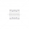 CONDUIT PVC Cover Plate - 4 x 4" Box